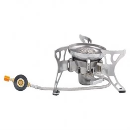 Горелка туристическая складная Tramp TRG-012 с пьезоподжигом и шлангом